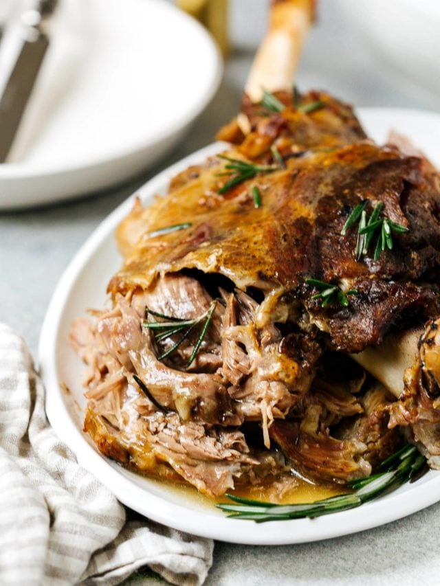 Slow Roast Leg of Lamb Primavera Kitchen