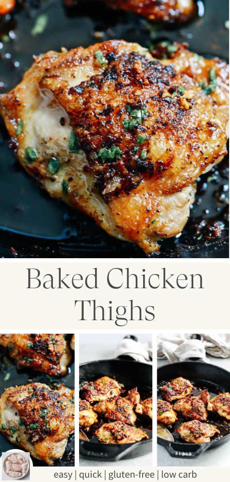 Garlic Butter Baked Chicken Thighs | Primavera Kitchen