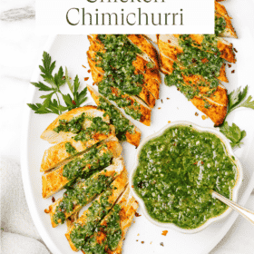 Titled Photo Collage (and shown): chicken chimichurri