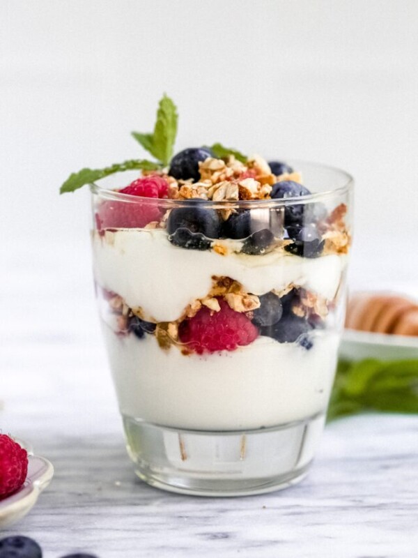 closeup view of Yogurt Parfait
