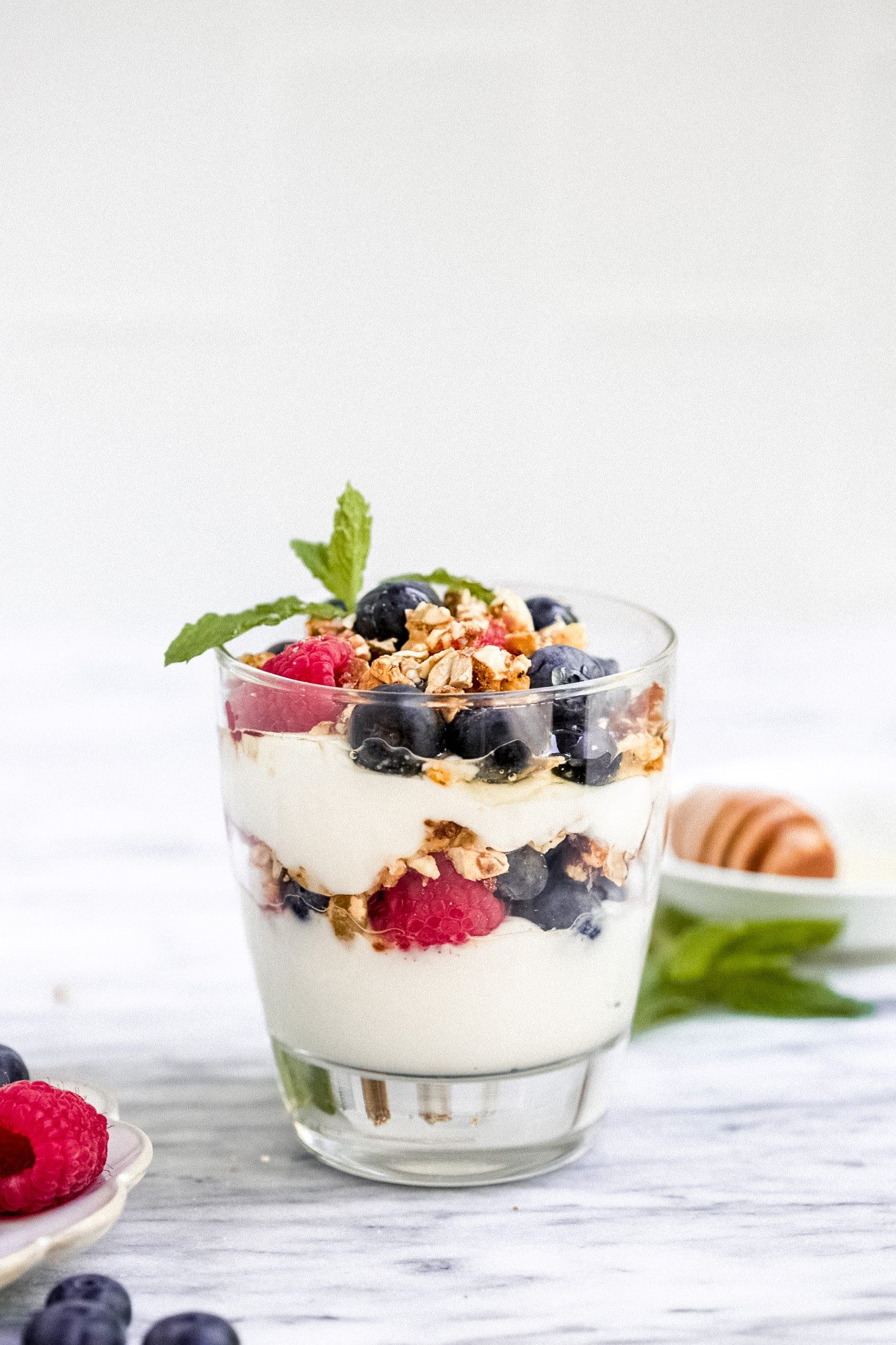 closeup view of Yogurt Parfait