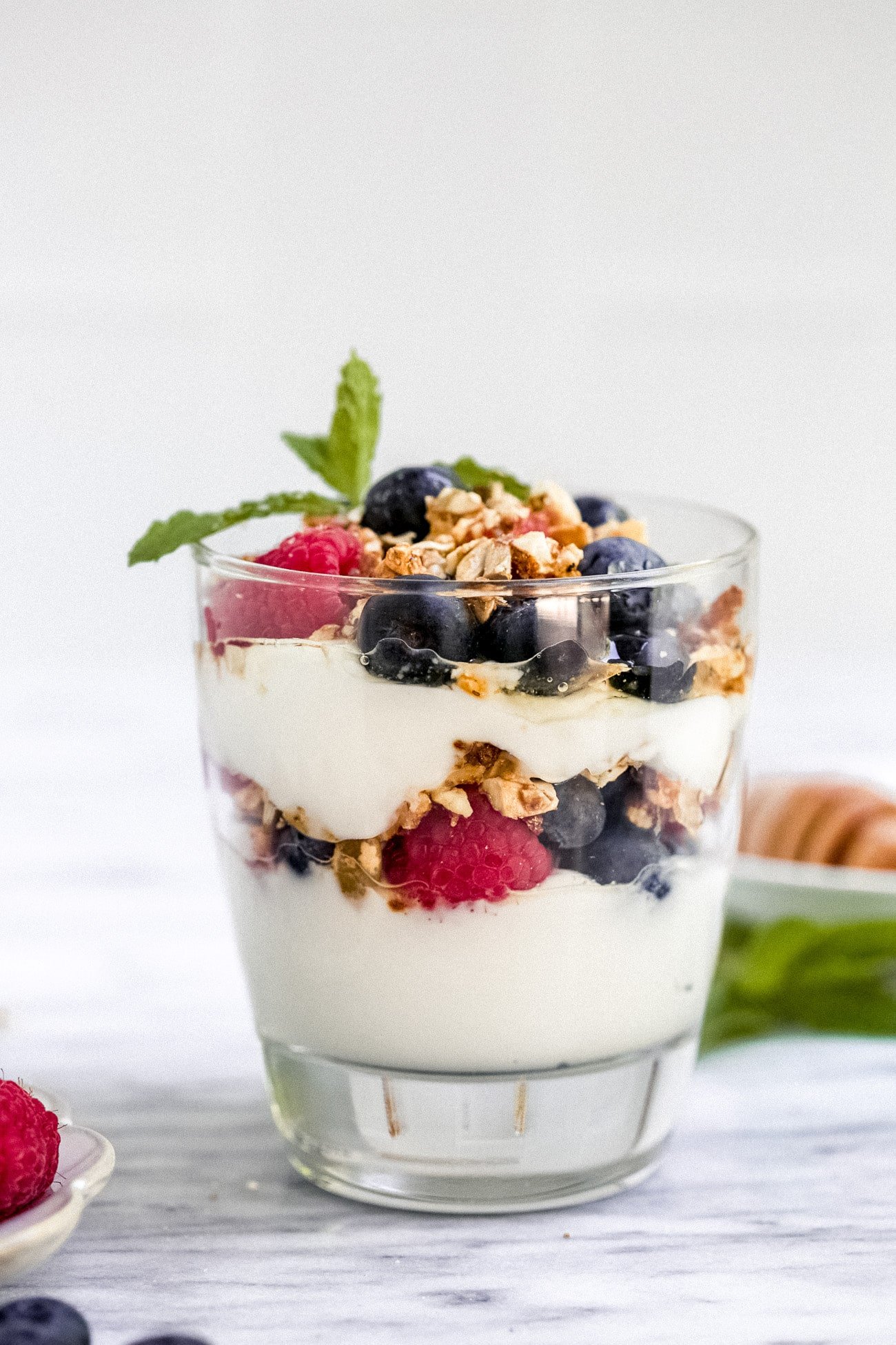 closeup view of Yogurt Parfait