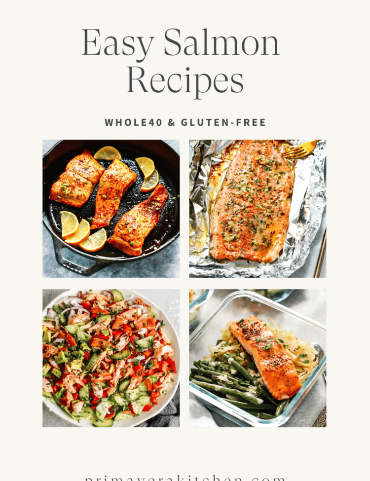 titled photo collage (and shown): 35 easy salmon recipes for dinner 