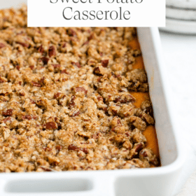 Titled Photo Collage (and shown): sweet potato casserole