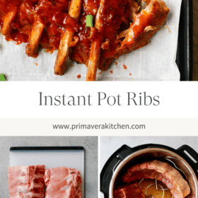 Titled Photo Collage (and shown): Instant Pot Ribs
