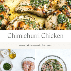 Titled Photo Collage (and shown): chimichurri chicken