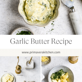 Titled Photo Collage (and shown): garlic butter