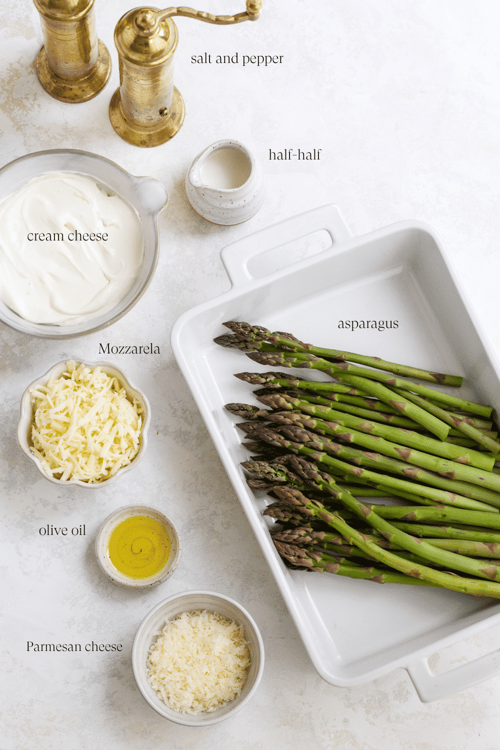 Ingredients for casserole. 