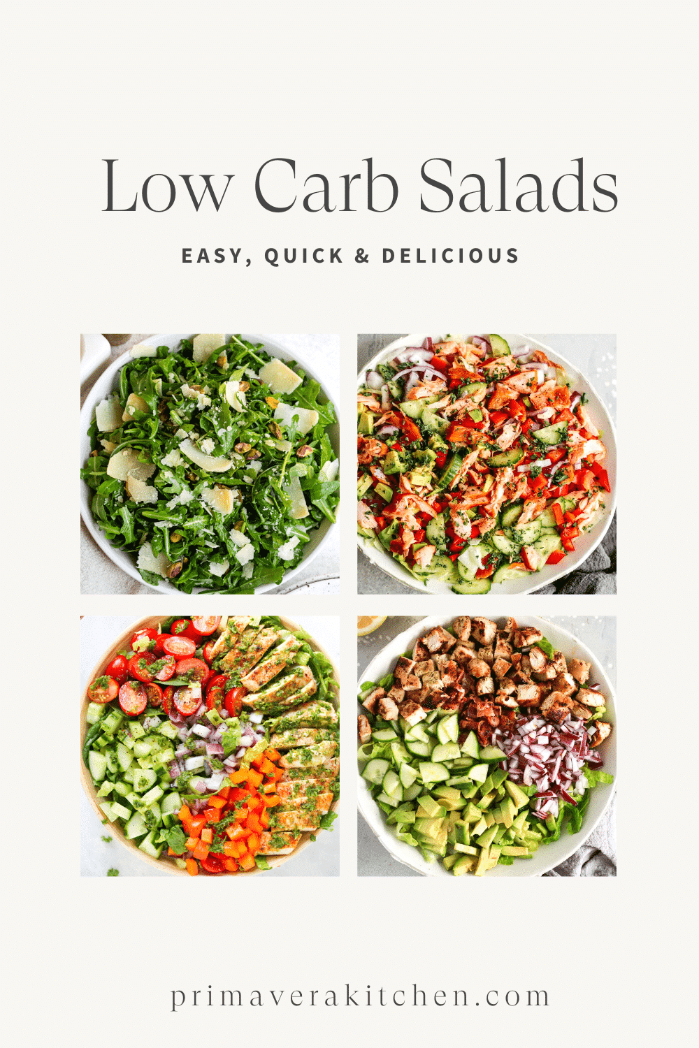 Low-carb Salads  Primavera Kitchen