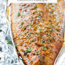 Titled Photo Collage (and shown): spicy salmon recipe