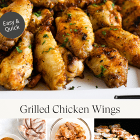 Titled Photo Collage (and shown): grilled chicken wings
