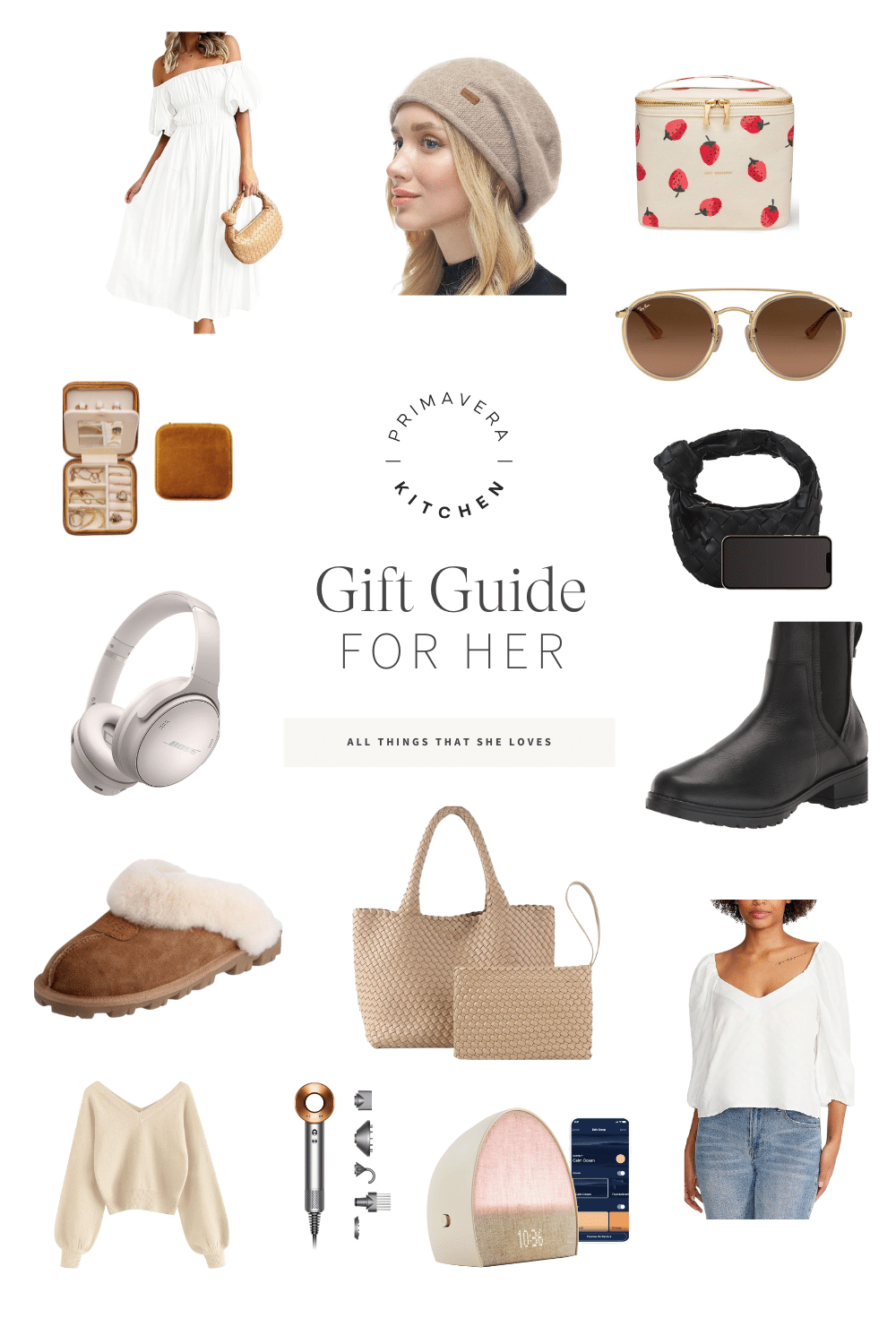 Titled Photo Collage (and shown): Gift Guide For Her