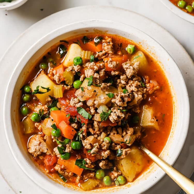 Ground Turkey Soup