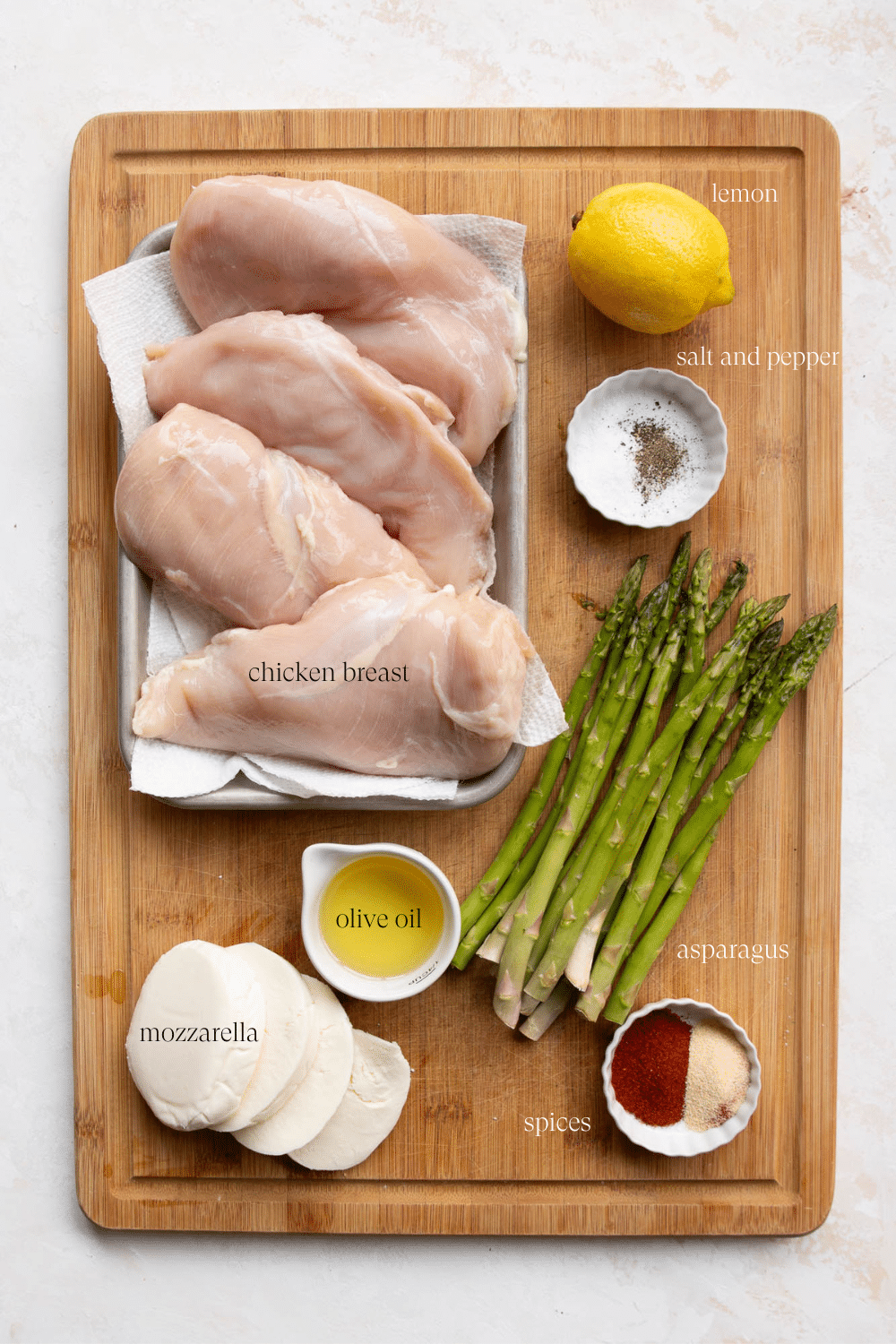 ingredients to make stuffed chicken breast