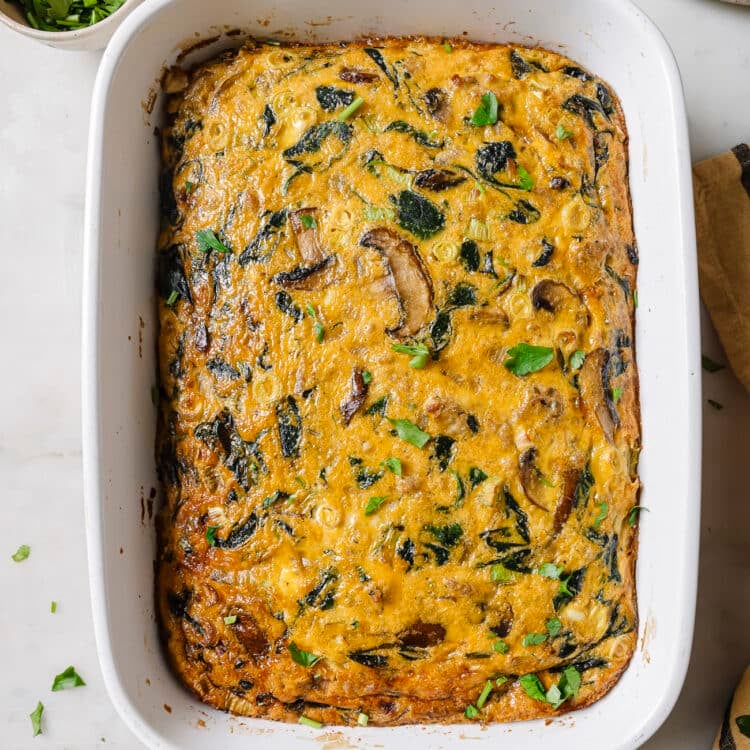 Spinach Mushroom Frittata