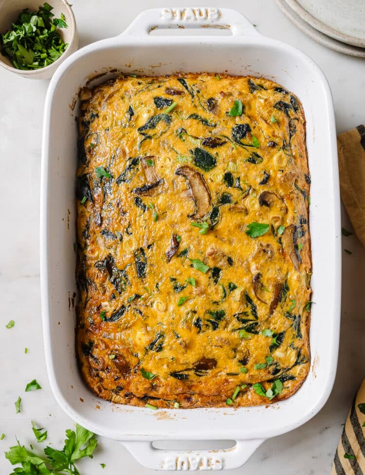 Spinach Mushroom Frittata