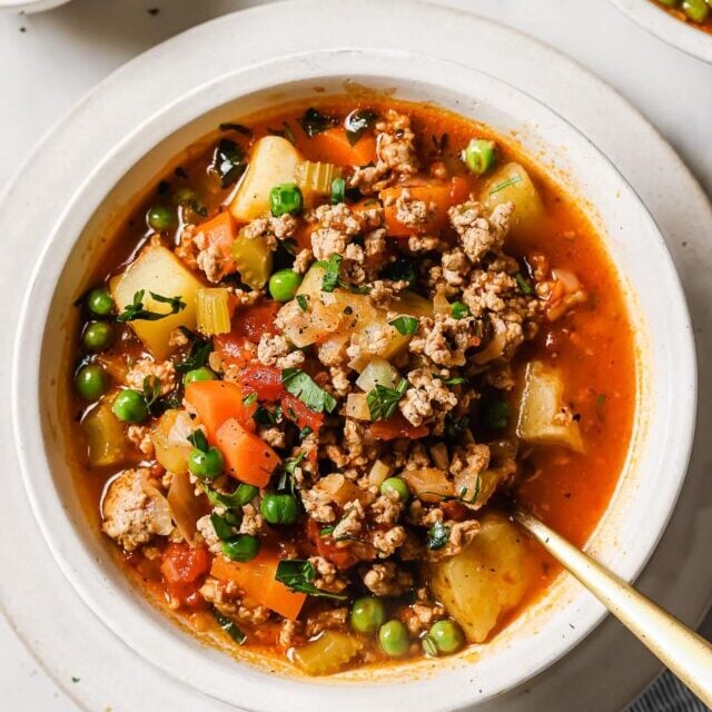 Ground Turkey Soup