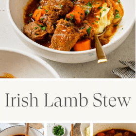 Titled Photo Collage (and shown): Lamb Stew
