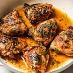 Pan Seared Chicken Thighs