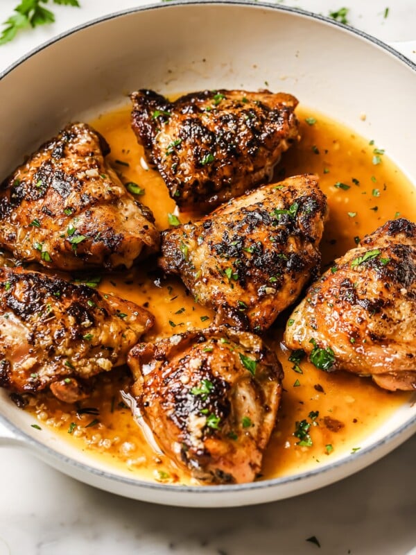 Pan Seared Chicken Thighs