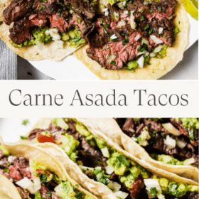 Titled Photo Collage (and shown): Carne Asada Tacos