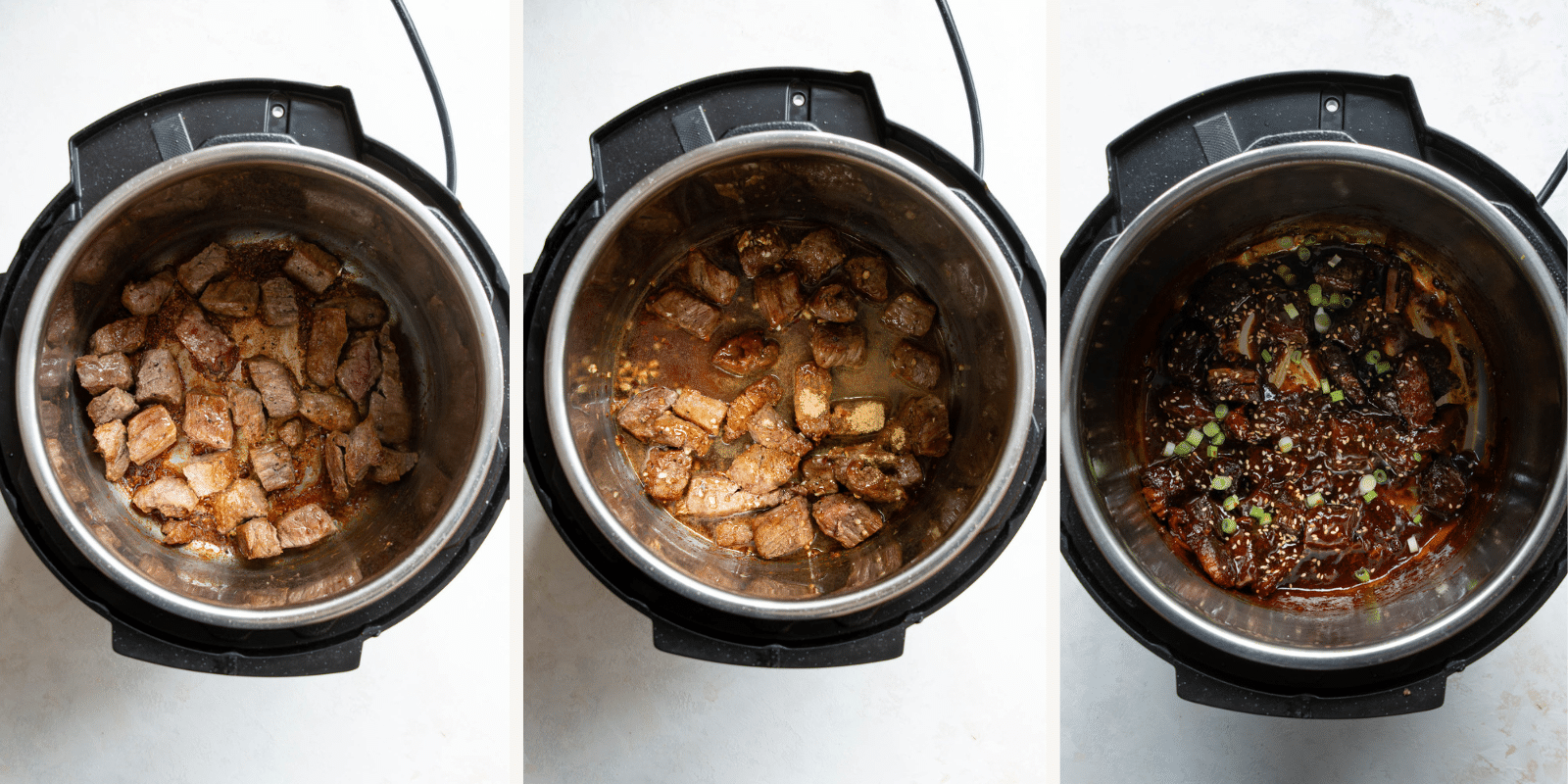 step by step photos of Korean beef recipe. 