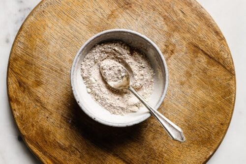 seasonings in a white bowl