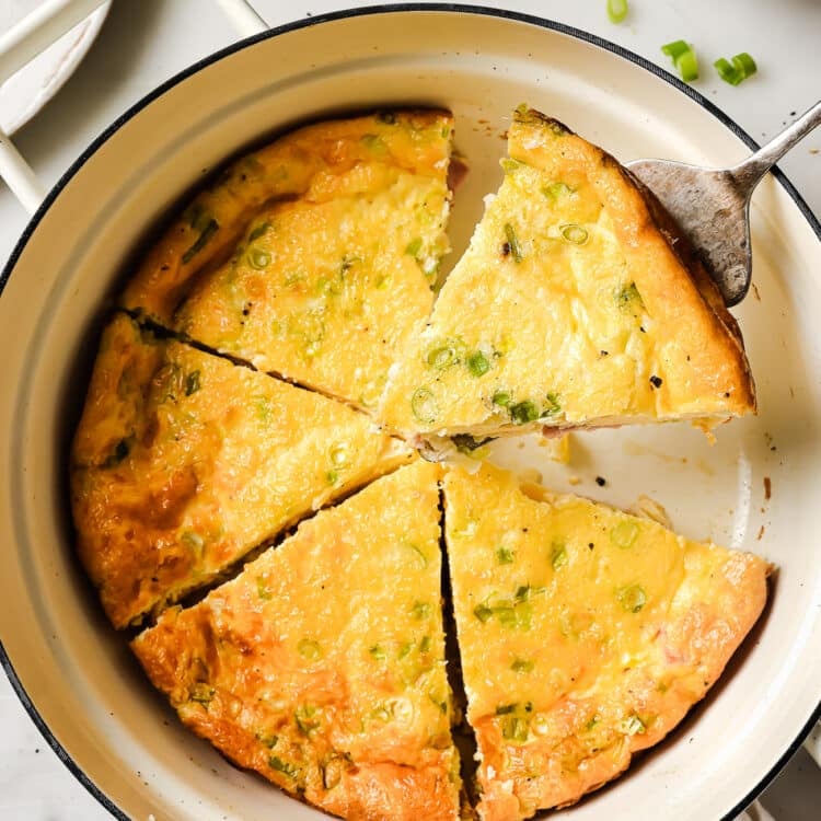 Crustless Ham and Cheese Quiche