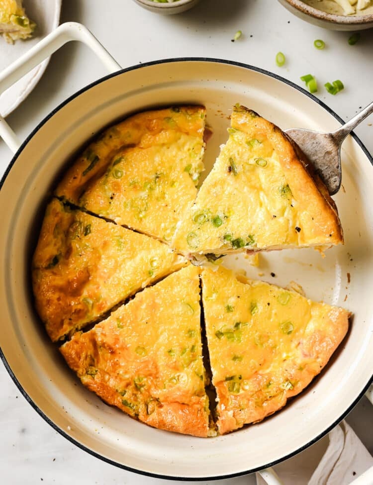 Crustless Ham and Cheese Quiche
