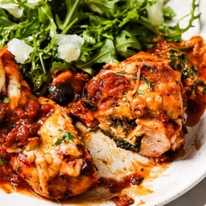 Spinach and feta stuffed chicken