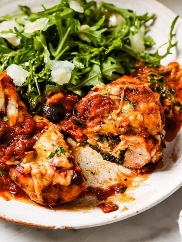 Spinach and feta stuffed chicken