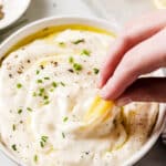 overhead view of Garlic Aioli