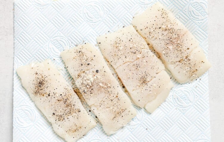 raw haddock fillets