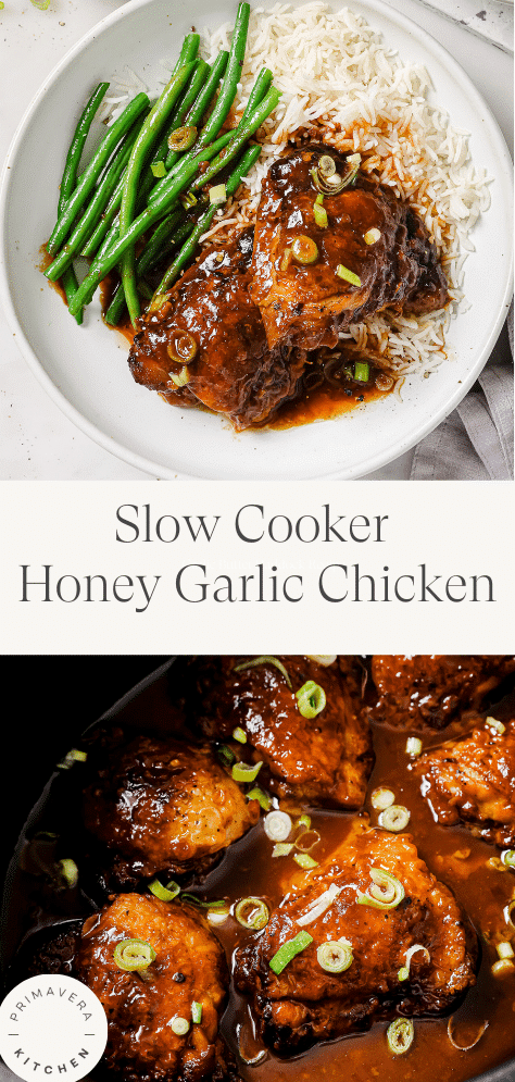 Slow Cooker Honey Garlic Chicken - Sweet, Savory & So Easy!
