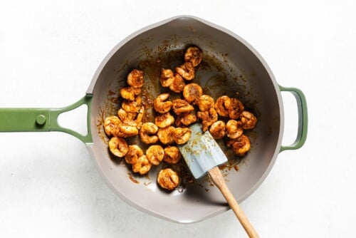 shrimp in a skillet
