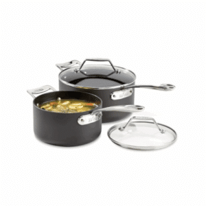 close up of pans