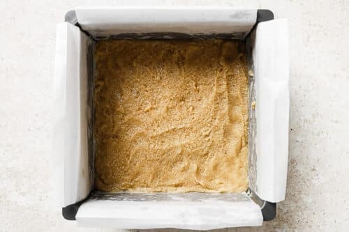 pecan pie dough on a baking sheet