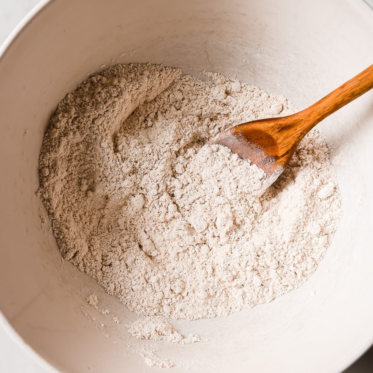 dry ingredients mixed together in a bowl