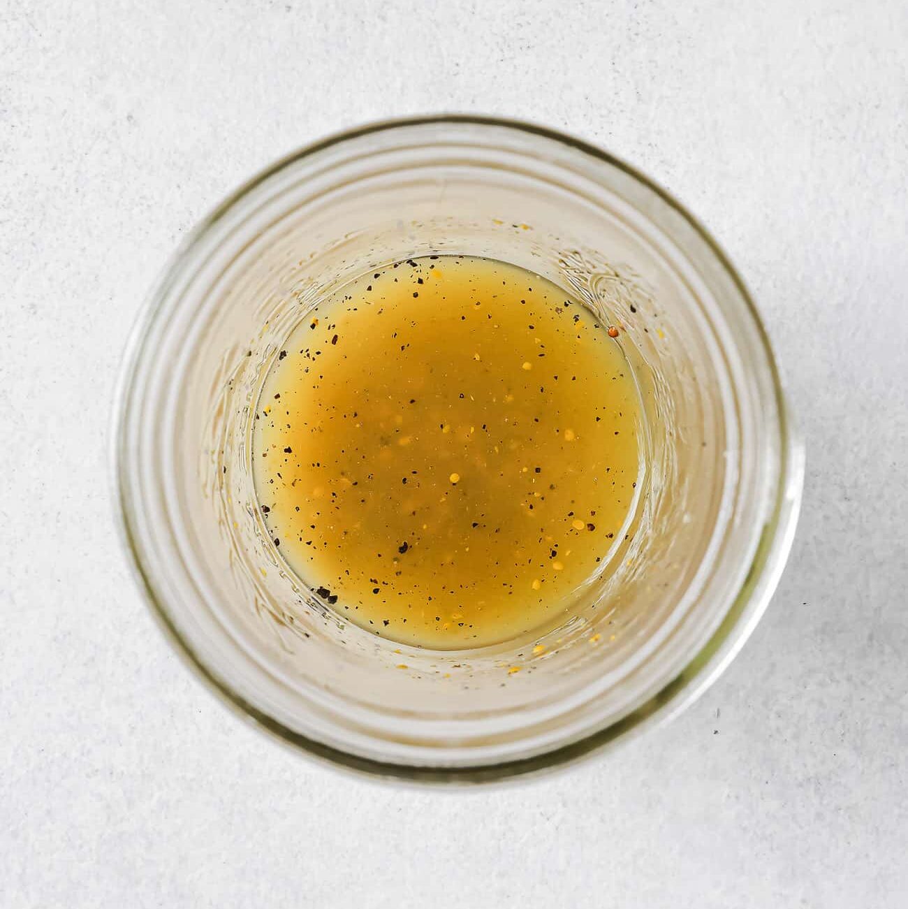 Vinaigrette in a mason jar